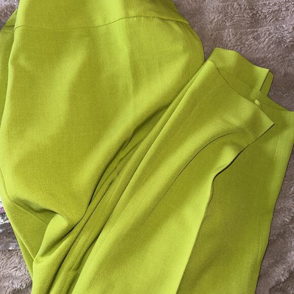 Kasper Women's Fly Front Slim Pant Kiwi Us 16w - Picture 2 of 2